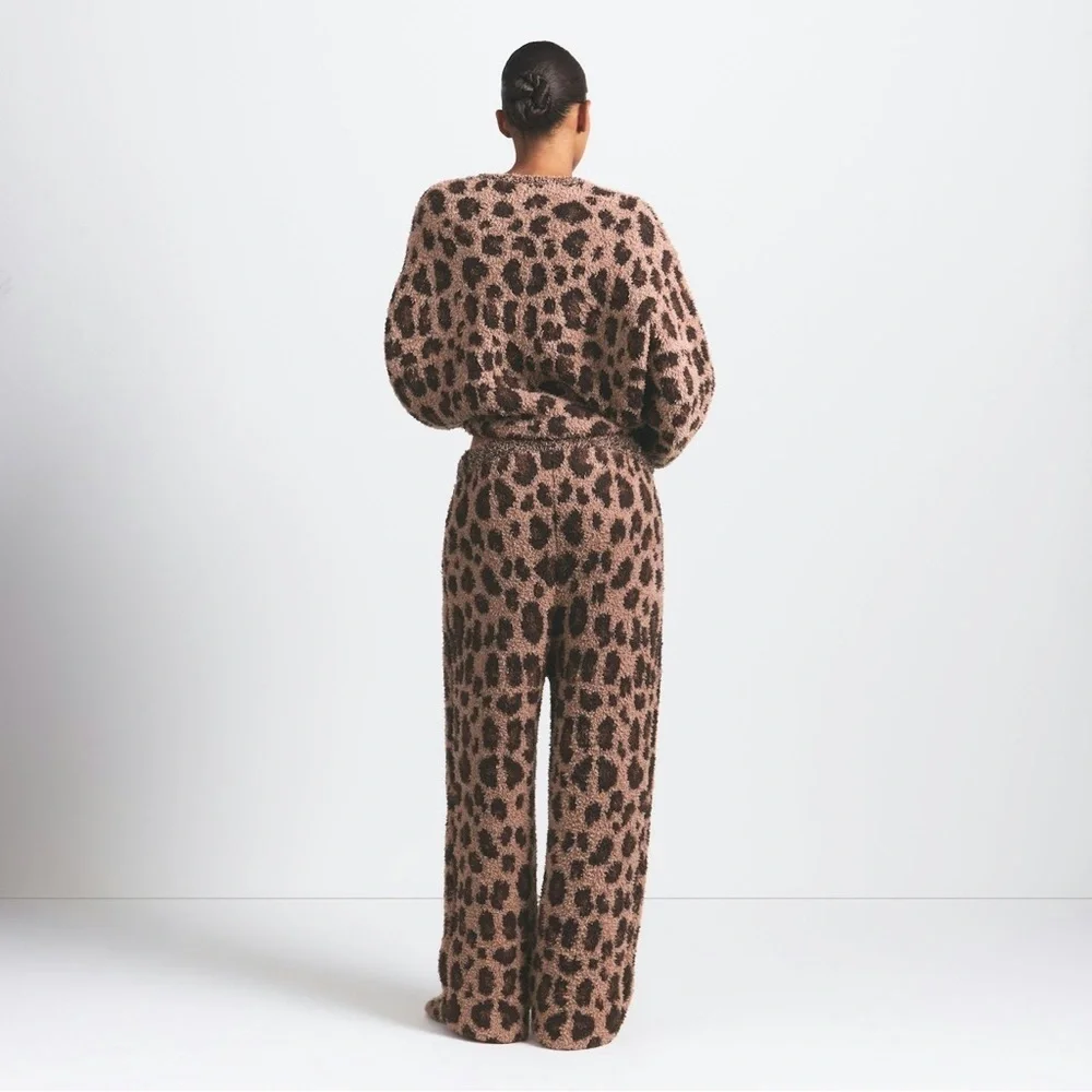 SKIMS Kids Sienna Leopard Print Pajama Bottoms